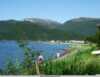 Rognan Fjordcamp med plasser for bobil, campingvogner og telt