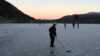 Hockey player at Fiskvågvatnet